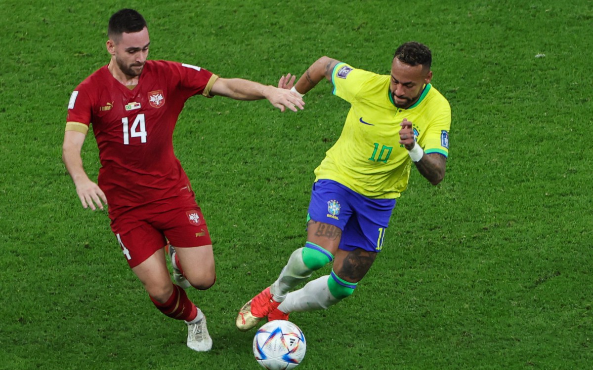 Brasil fez sua estreia na Copa do Mundo contra a S&eacute;rvia