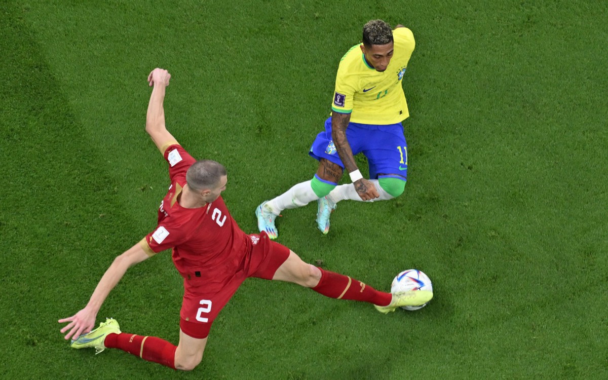 Brasil fez sua estreia na Copa do Mundo contra a S&eacute;rvia