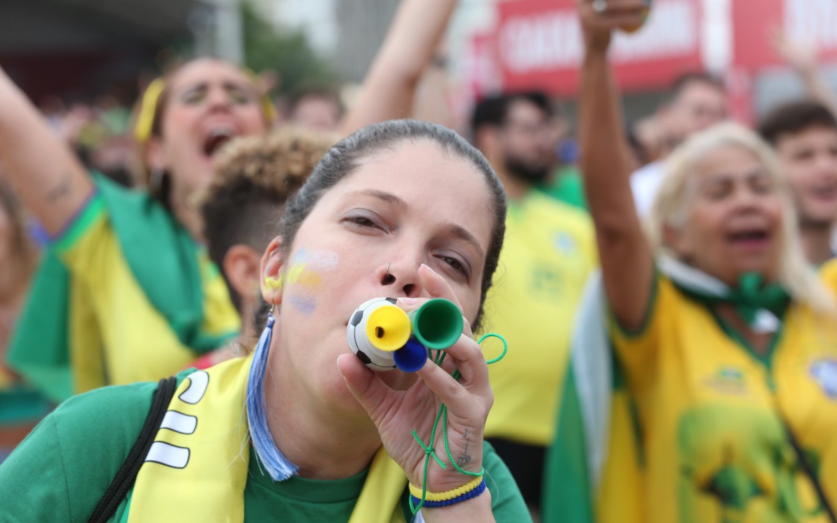 Fifa Fan Festival Copacabana, nesta quinta-feira (24). 