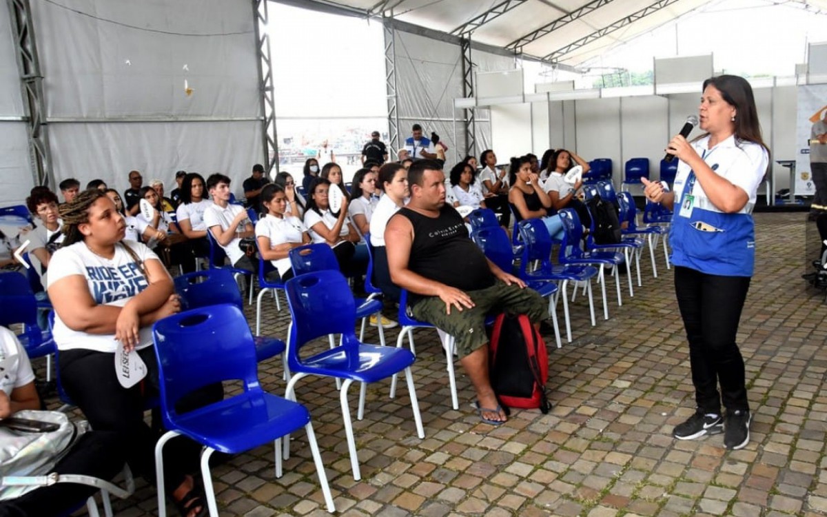 Palestra sobre comportamento no tr&acirc;nsito.