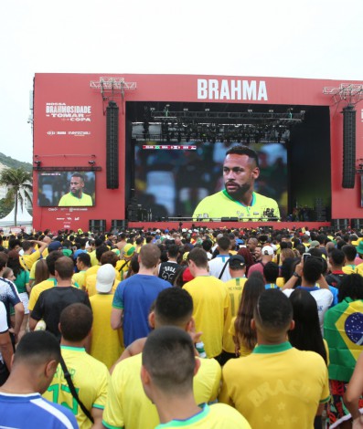 Fifa Fan Festival Copacabana, nesta quinta-feira (24). 