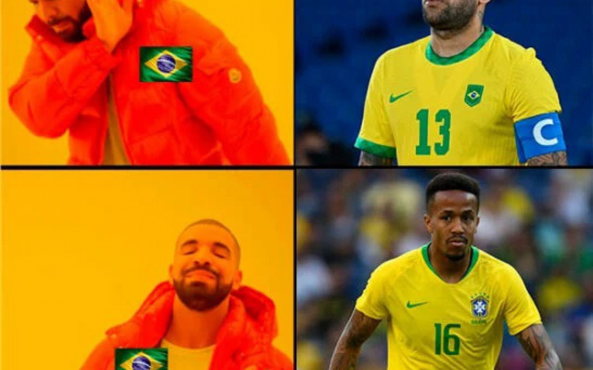 Poss&iacute;vel titularidade de Daniel Alves rende memes na Web