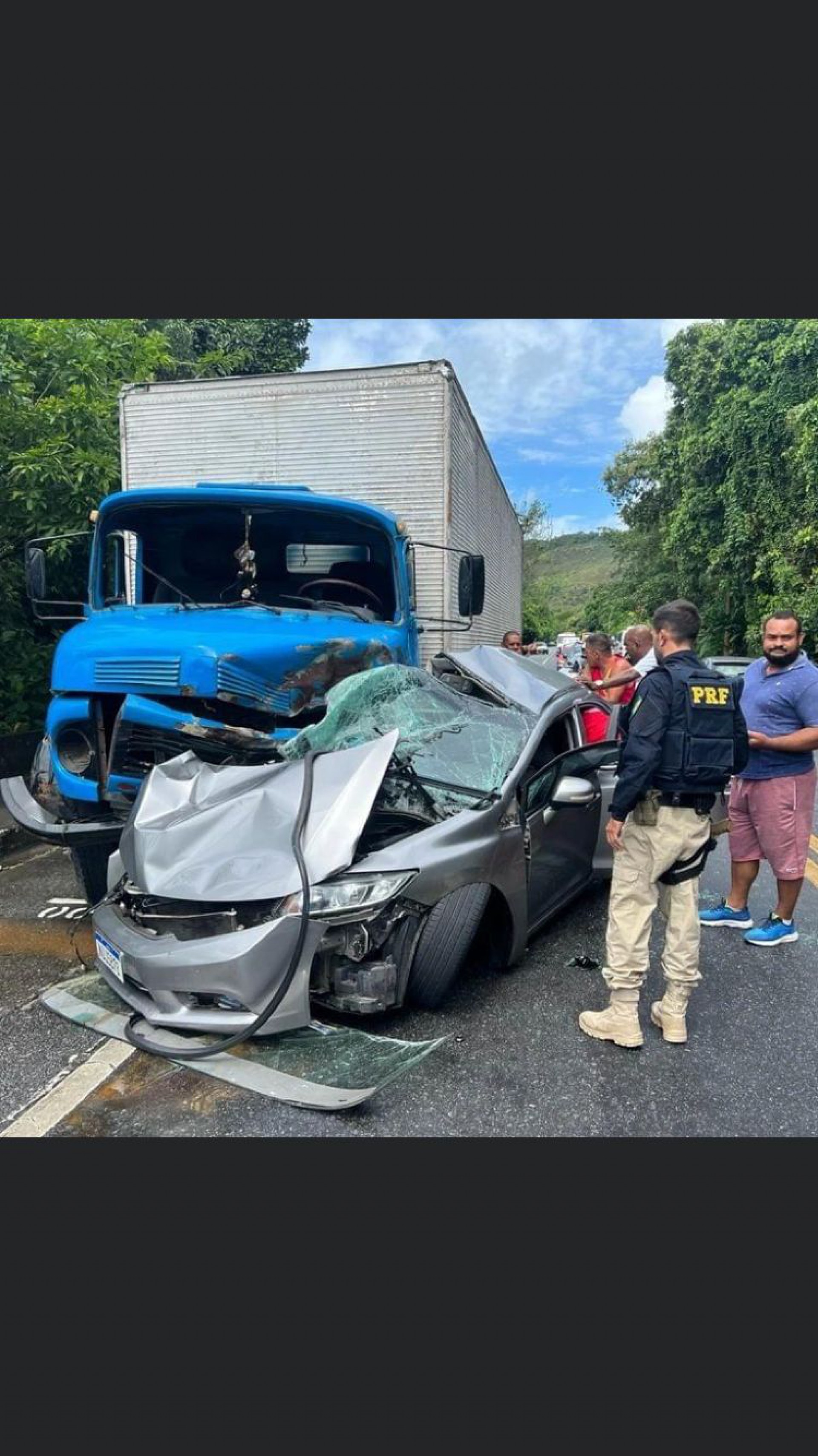 Acidente hoje de manh&atilde;, na Momba&ccedil;a