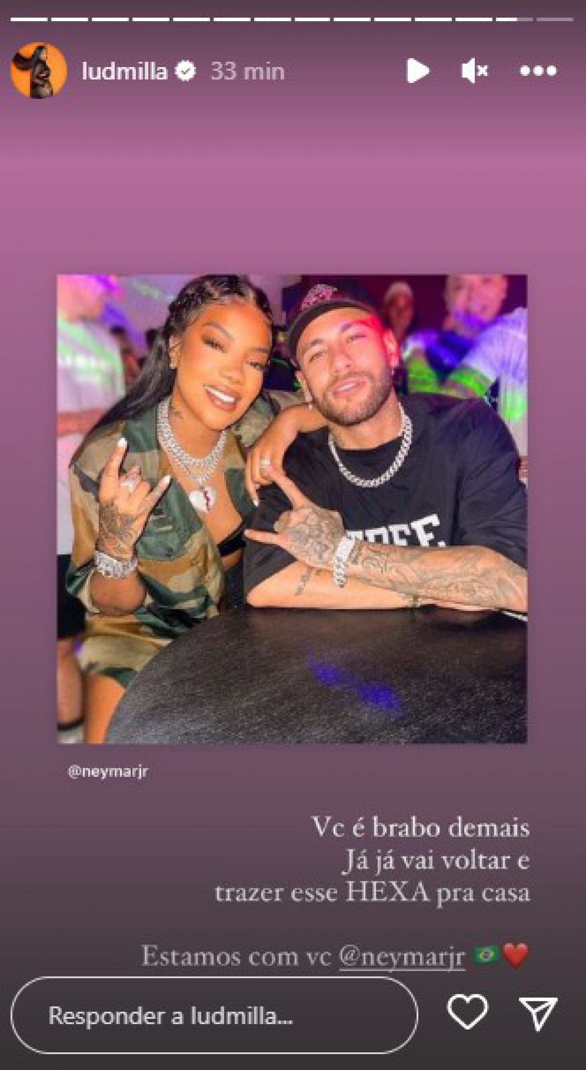 Neymar recebe apoio de amigos famosos - Reprodução Internet