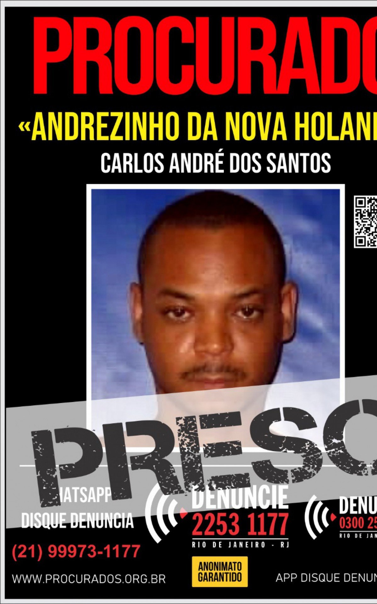 Ele teria fugido de Madureira, em decorrência de uma operação realizadas pelos policiais do batalhão de Rocha Miranda - Divulgação