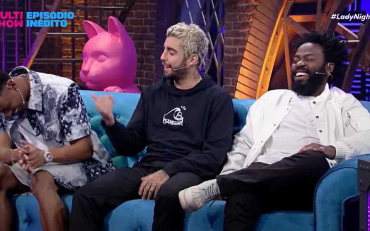 Paulo André, Pedro Scooby e Douglas Silva participaram do 'Lady Night' - Reprodução/Multishow