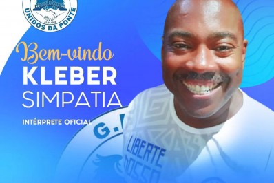  Kleber Simpatia é o novo intérprete da Unidos da Ponte para o Carnaval 2023