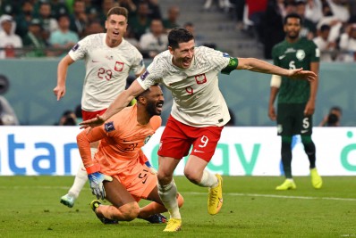 Lewandowski desencanta e Polônia vence a Arábia Saudita