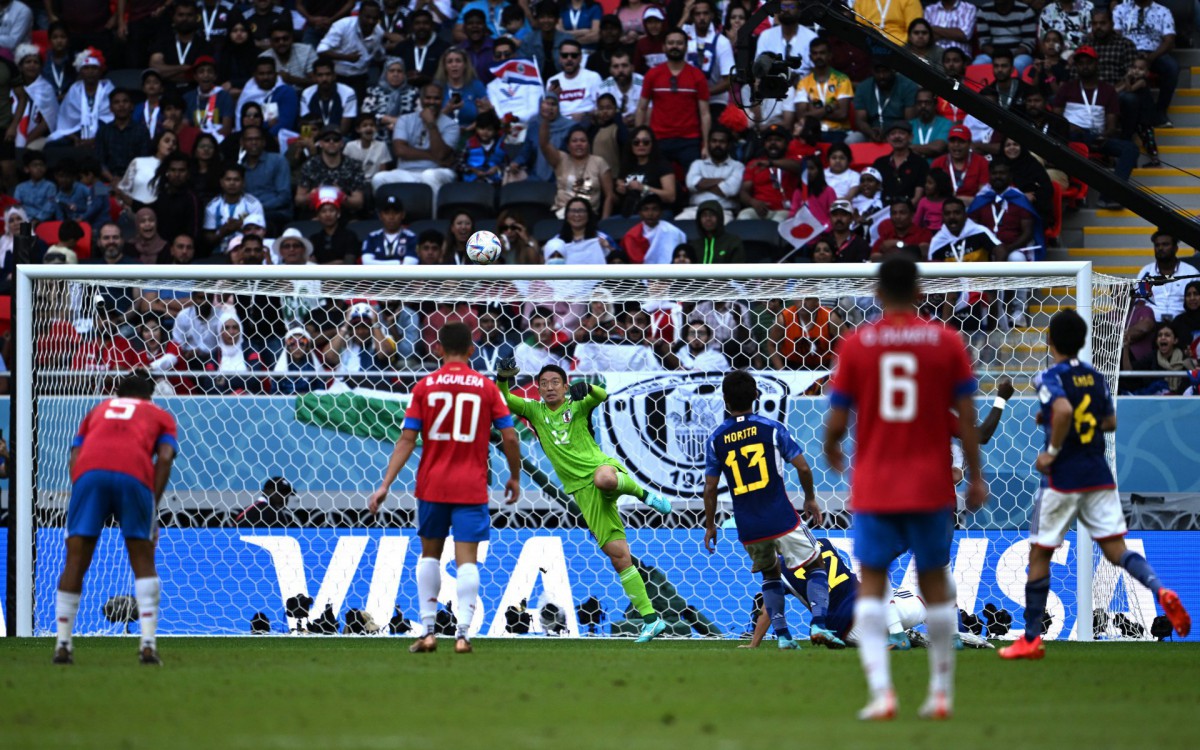 Costa Ricar venceu o Japão por 1 a 0 pela Copa do Mundo do Catar - AFP