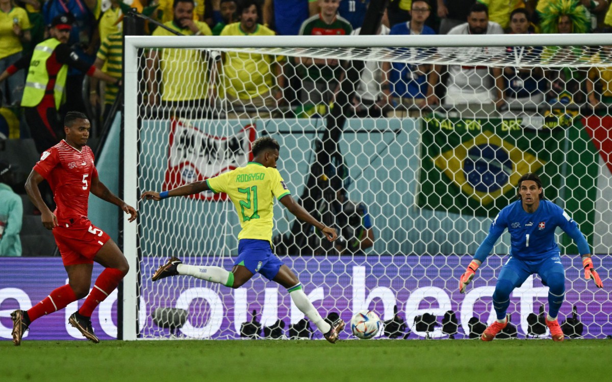 Seleção brasileira venceu por 1 a 0 a Suíça, pelo Grupo G da Copa do Mundo - AFP