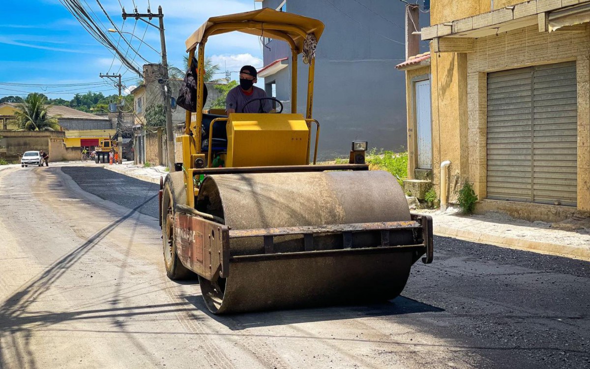 A Estrada Capim Melado est&aacute; sendo remodelada trazendo melhorias para os belforroxenses do Roseiral