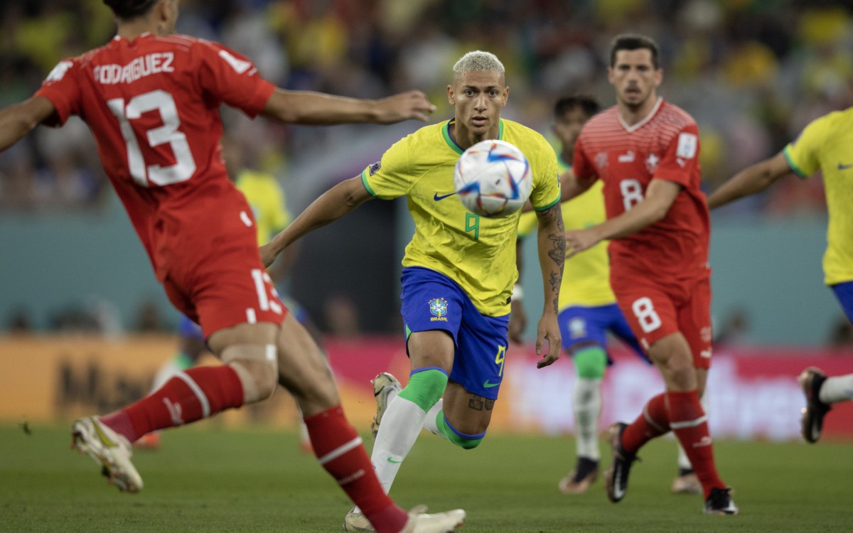 Sele&ccedil;&atilde;o brasileira disputou a segunda partida da Copa do Mundo de 2022 contra a Su&iacute;&ccedil;a