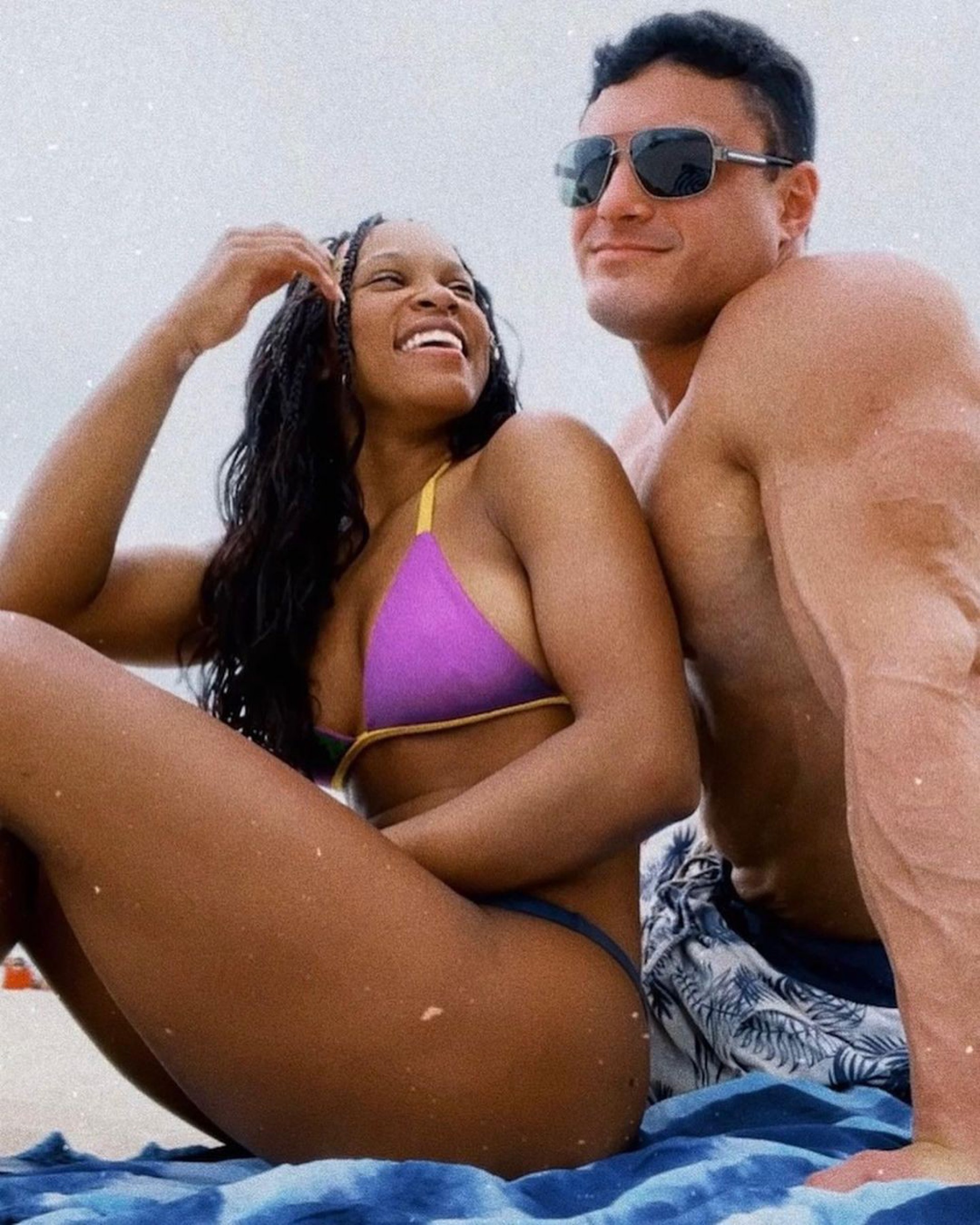 Rebeca Andrade se declara para o namorado, o fisiculturista Luiz Cleiton - Reprodução Internet