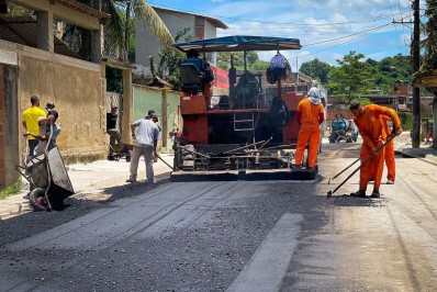 Belford Roxo: Estrada importante do bairro Roseiral recebe novo asfalto