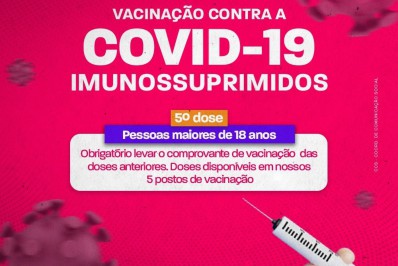 Mesquita aplica quinta dose da vacina da Covid-19 em imunossuprimidos a partir de 18 anos