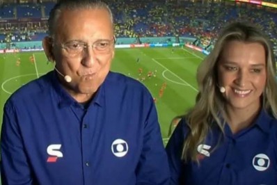 Galvão Bueno é acusado por internautas de ignorar comentários de Ana Thaís na Copa