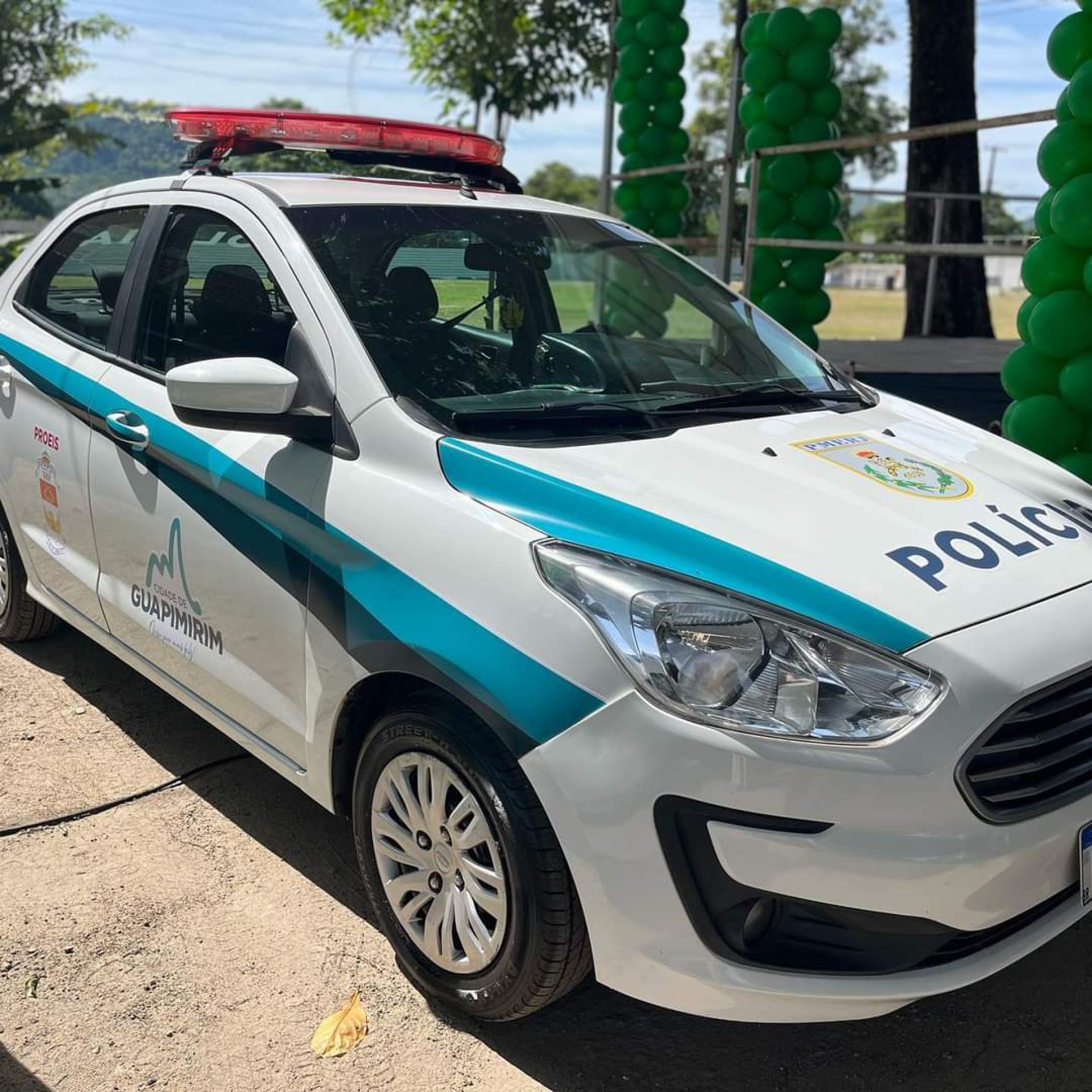 Viatura disponibilizada para o Proeis em Guapimirim