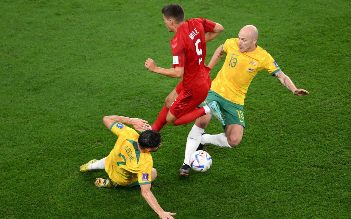 Austr&aacute;lia e Dinamarca se enfrentaram na &uacute;ltima rodada do Grupo D