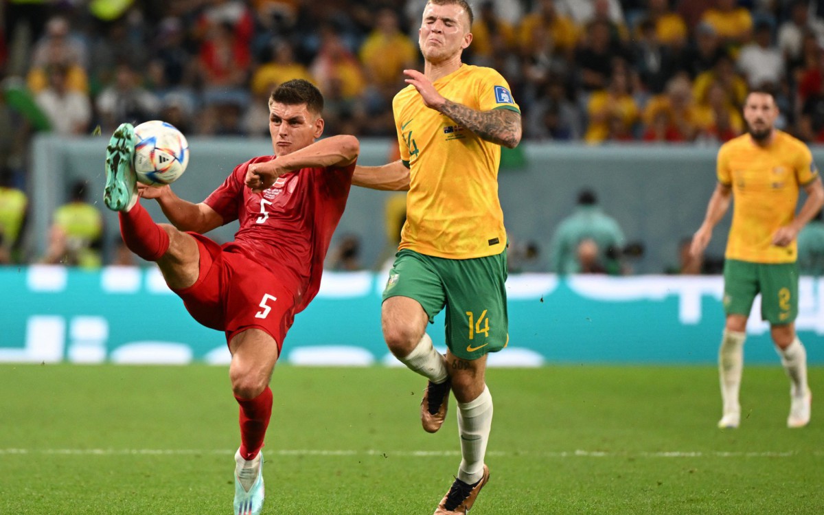 Austr&aacute;lia e Dinamarca se enfrentaram na &uacute;ltima rodada do Grupo D