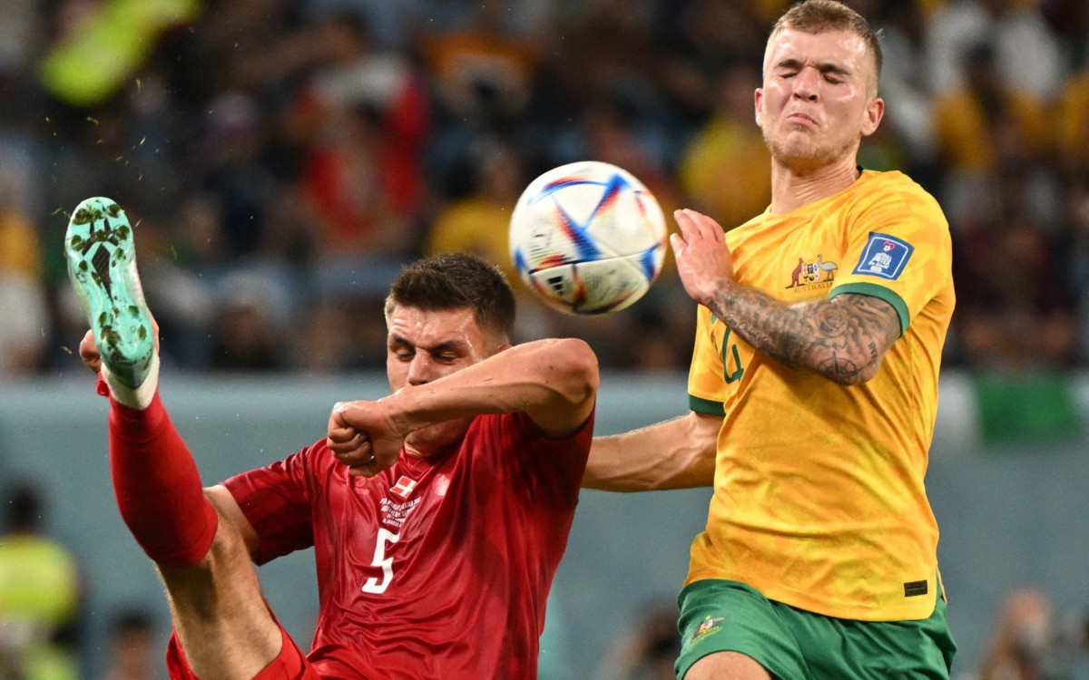 Austr&aacute;lia e Dinamarca se enfrentaram na &uacute;ltima rodada do Grupo D