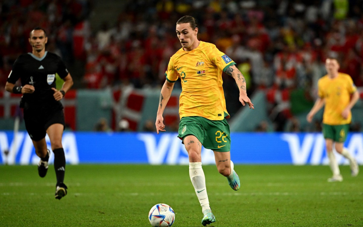 Austr&aacute;lia e Dinamarca se enfrentaram na &uacute;ltima rodada do Grupo D