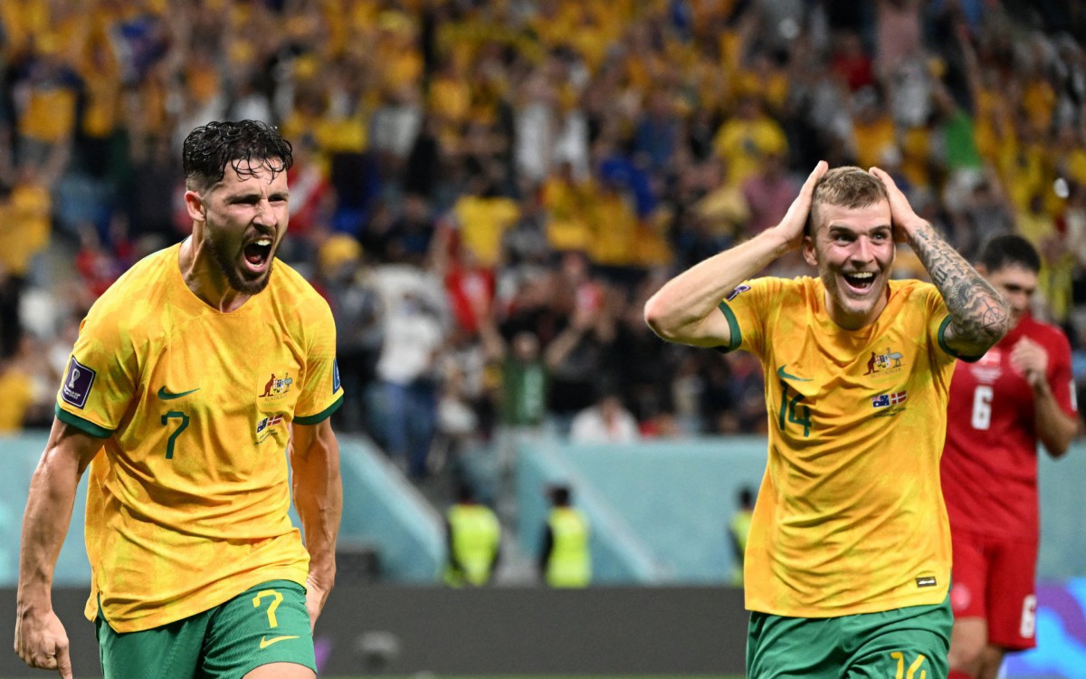 Austr&aacute;lia e Dinamarca se enfrentaram na &uacute;ltima rodada do Grupo D