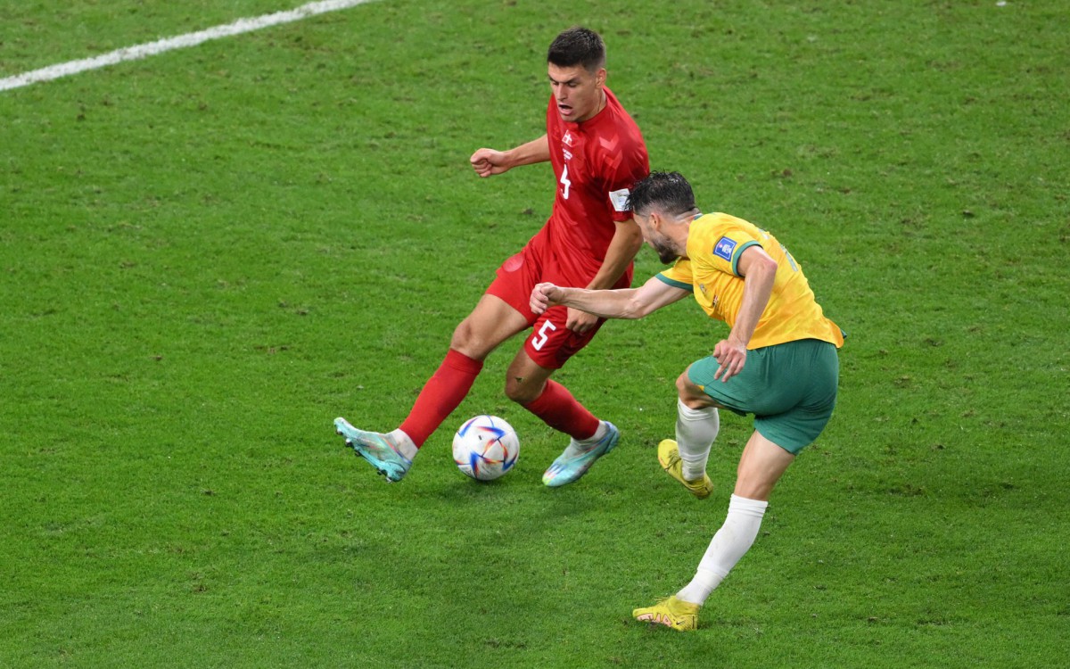 Austr&aacute;lia e Dinamarca se enfrentaram na &uacute;ltima rodada do Grupo D