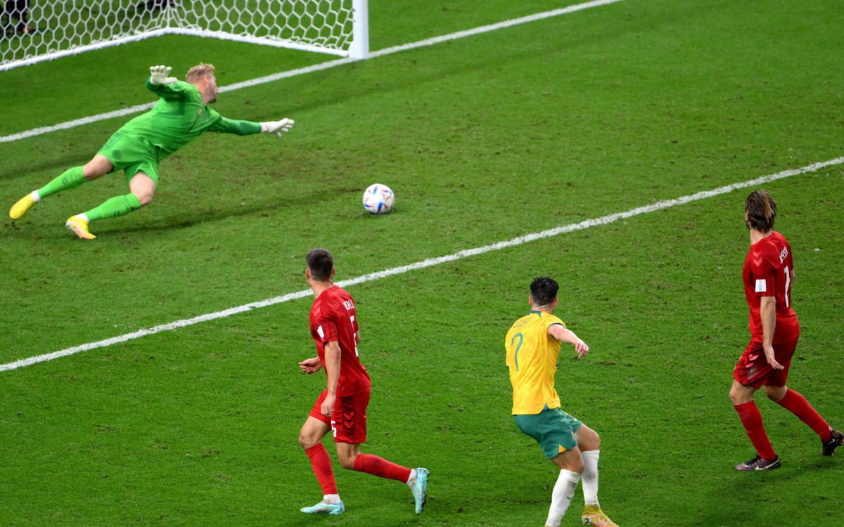 Austr&aacute;lia e Dinamarca se enfrentaram na &uacute;ltima rodada do Grupo D