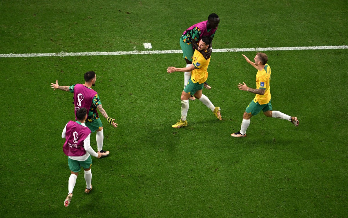 Austr&aacute;lia e Dinamarca se enfrentaram na &uacute;ltima rodada do Grupo D