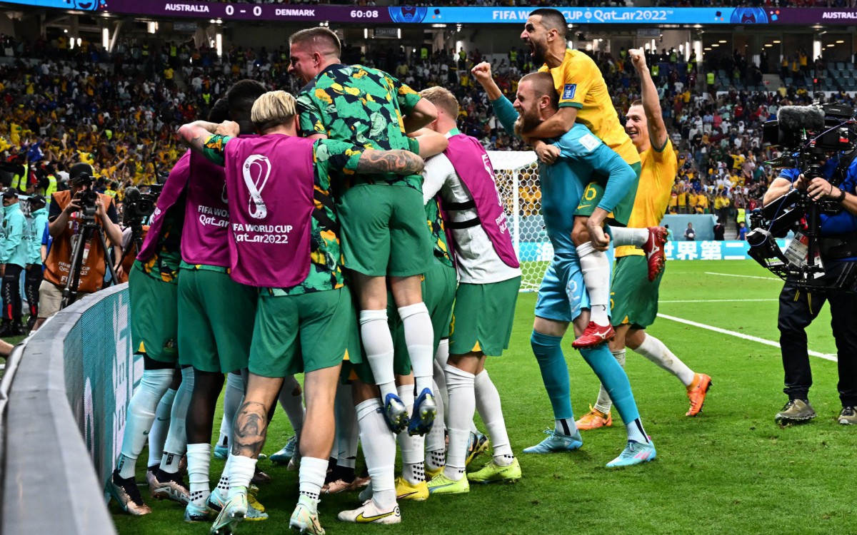 Austr&aacute;lia e Dinamarca se enfrentaram na &uacute;ltima rodada do Grupo D