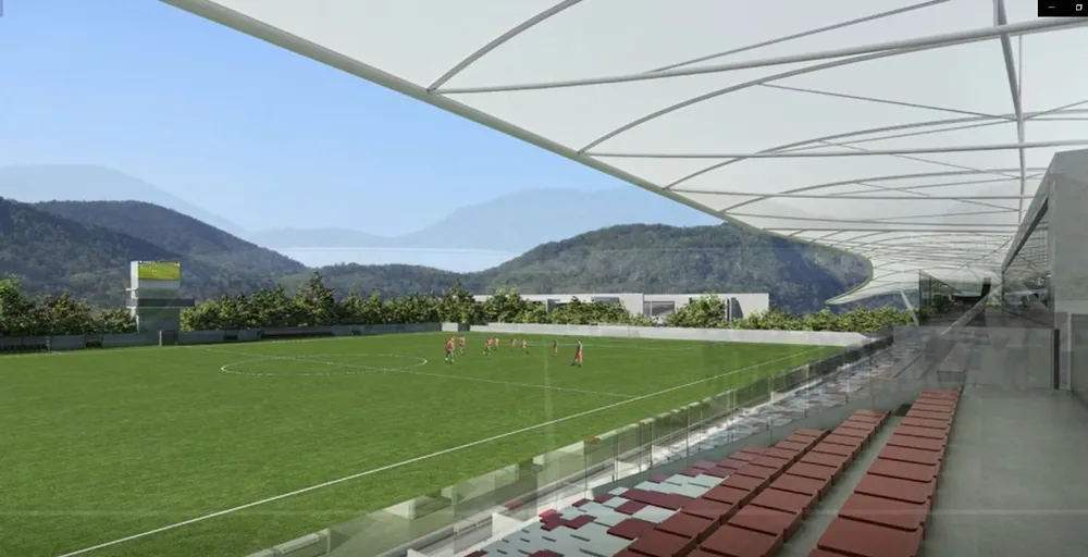 Flamengo pretende construir miniestádio no Ninho do Urubu; veja imagens do projeto