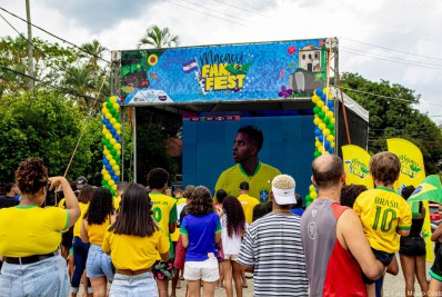 Vitória do Brasil sobre a Suíça é celebrada por torcedores na Macacu Fan Fest