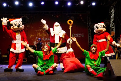 Inauguração do Parque do Papai Noel dá início aos 40 dias de festa natalina em Itaguaí