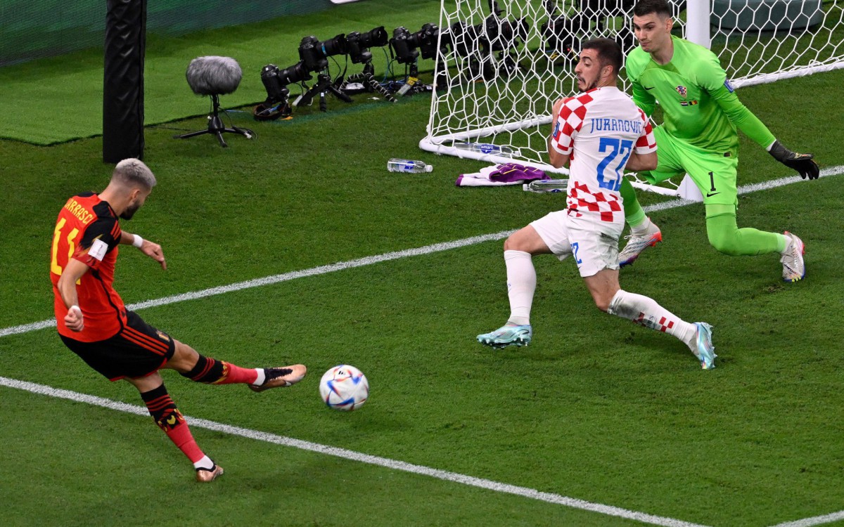 Cro&aacute;cia e B&eacute;lgica se enfrentaram pela &uacute;ltima rodada do Grupo F da Copa do Mundo