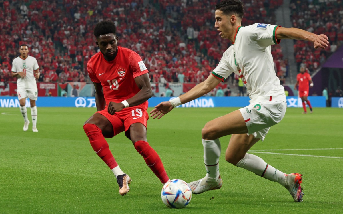 Marrocos e Canadá se enfrentaram na última rodada da fase de grupos - AFP