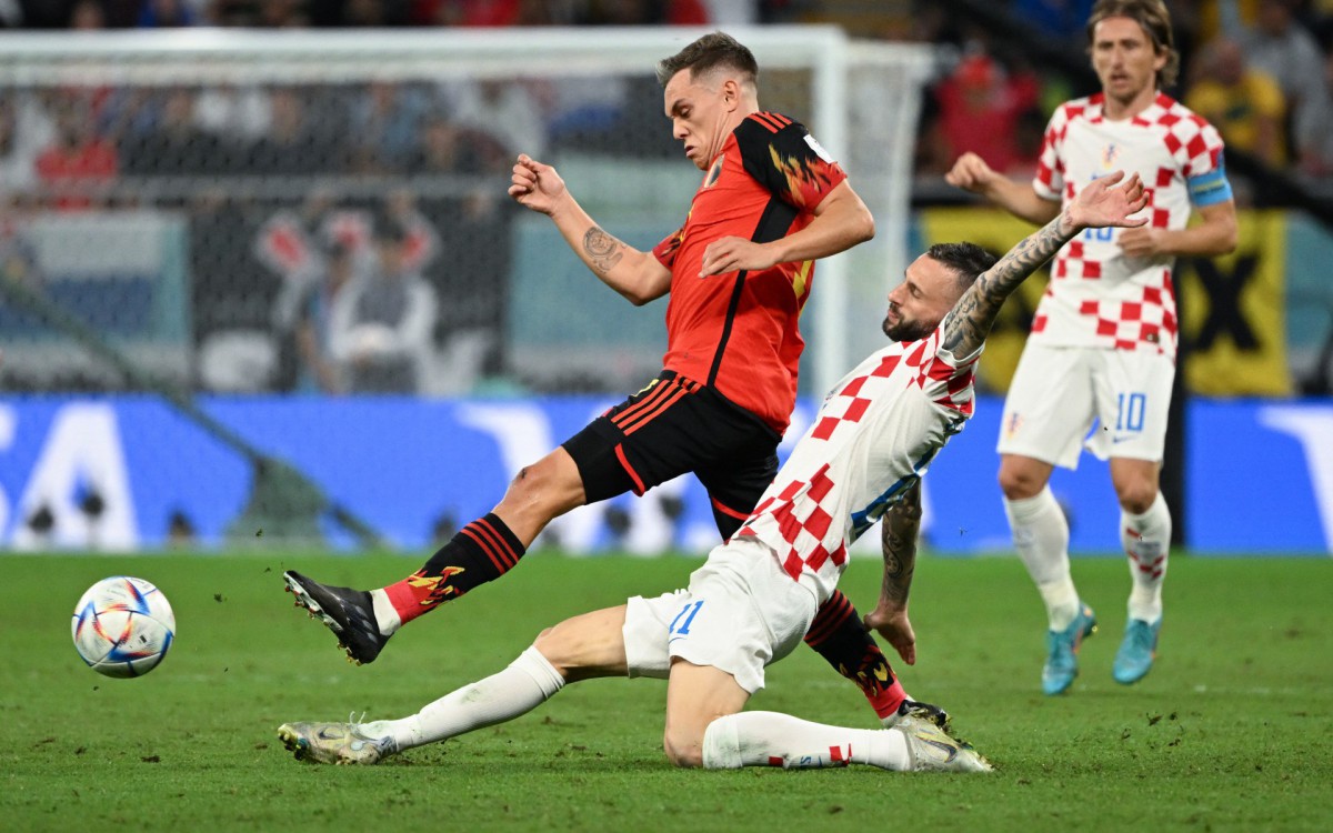 Cro&aacute;cia e B&eacute;lgica se enfrentaram pela &uacute;ltima rodada do Grupo F da Copa do Mundo