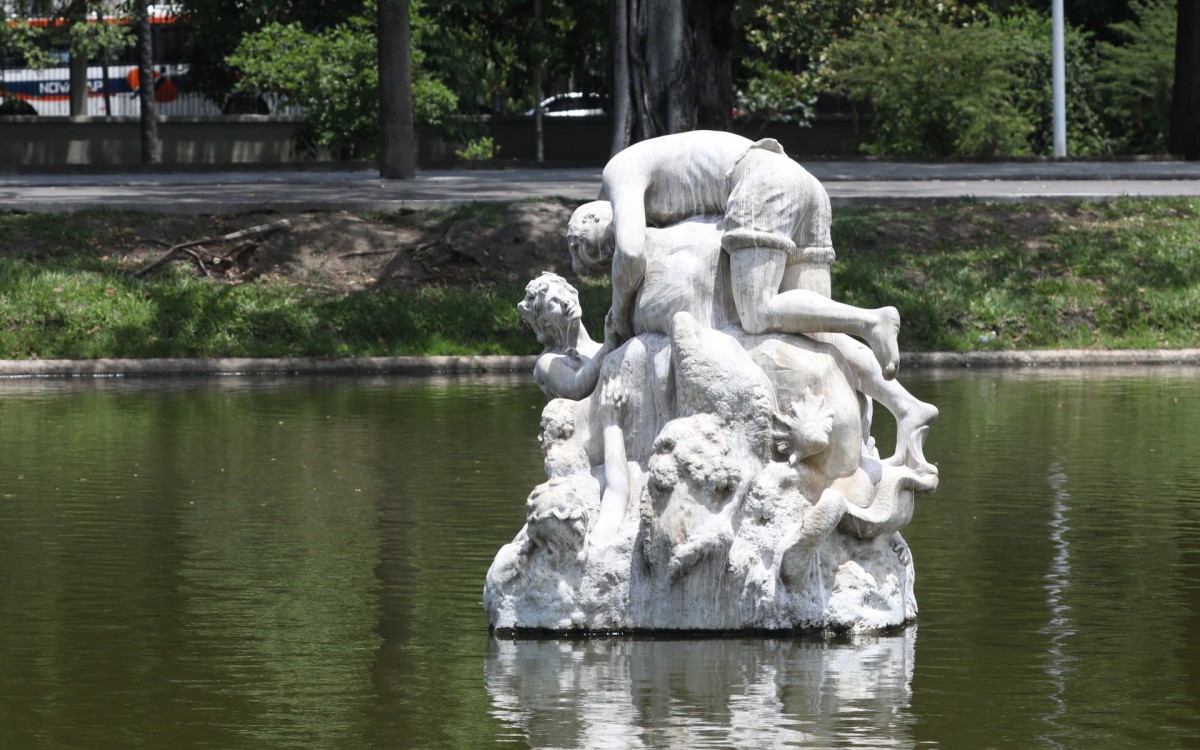 Monumentos da Quinta da Boa Vista. Na foto, Monumento Canto da Sereia.