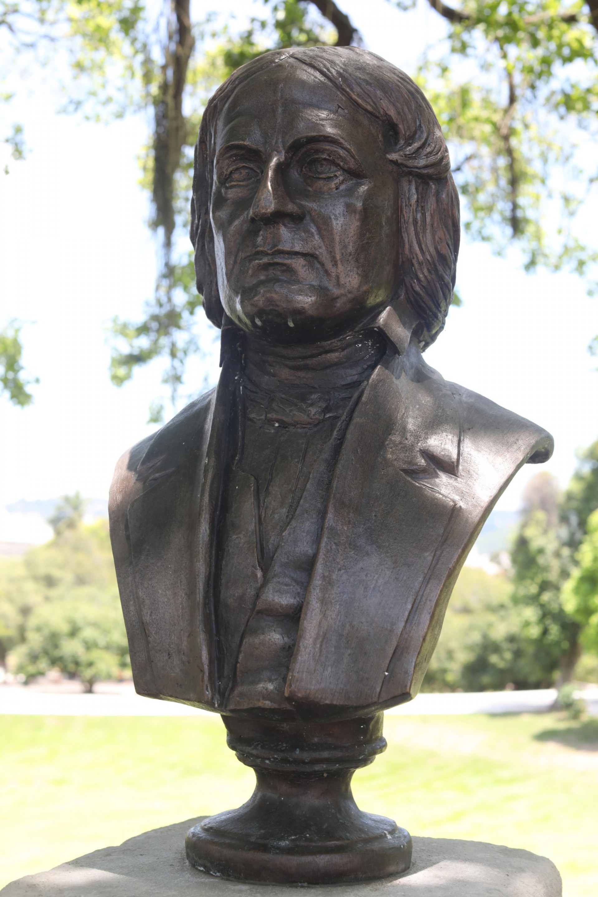 Monumentos da Quinta da Boa Vista. Na foto, Busto de Jos&eacute; Bonif&aacute;cio.