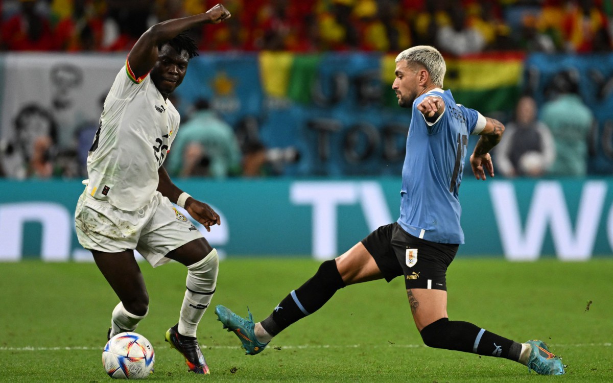 Uruguai e Gana disputaram uma das duas vagas do Grupo H para as oitavas de final da Copa do Mundo