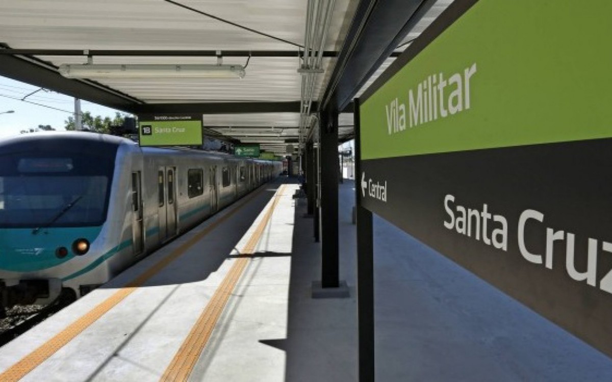 Esta&ccedil;&atilde;o da SuperVia em Santa Cruz, Zona Oeste do Rio - Divulga&ccedil;&atilde;o