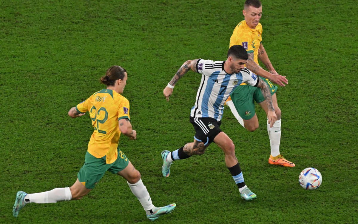 A Argentina teve mais posse de bola no primeiro tempo, mas teve pouca efici&ecirc;ncia