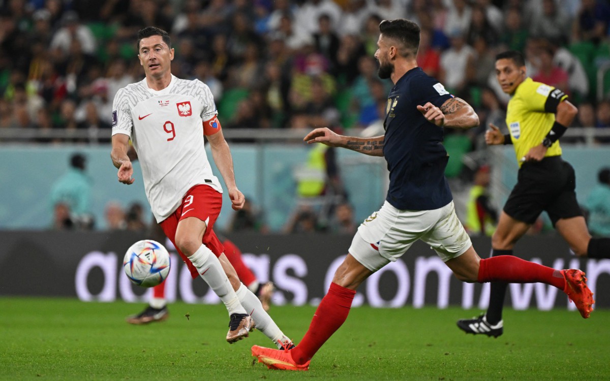 Fran&ccedil;a e Pol&ocirc;nia se enfrentaram pelas oitavas de final da Copa do Mundo