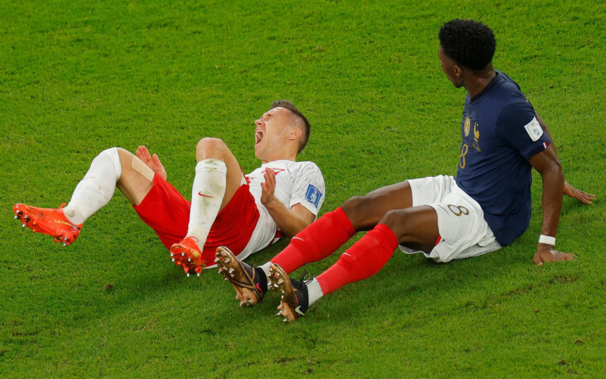 Fran&ccedil;a e Pol&ocirc;nia se enfrentaram pelas oitavas de final da Copa do Mundo