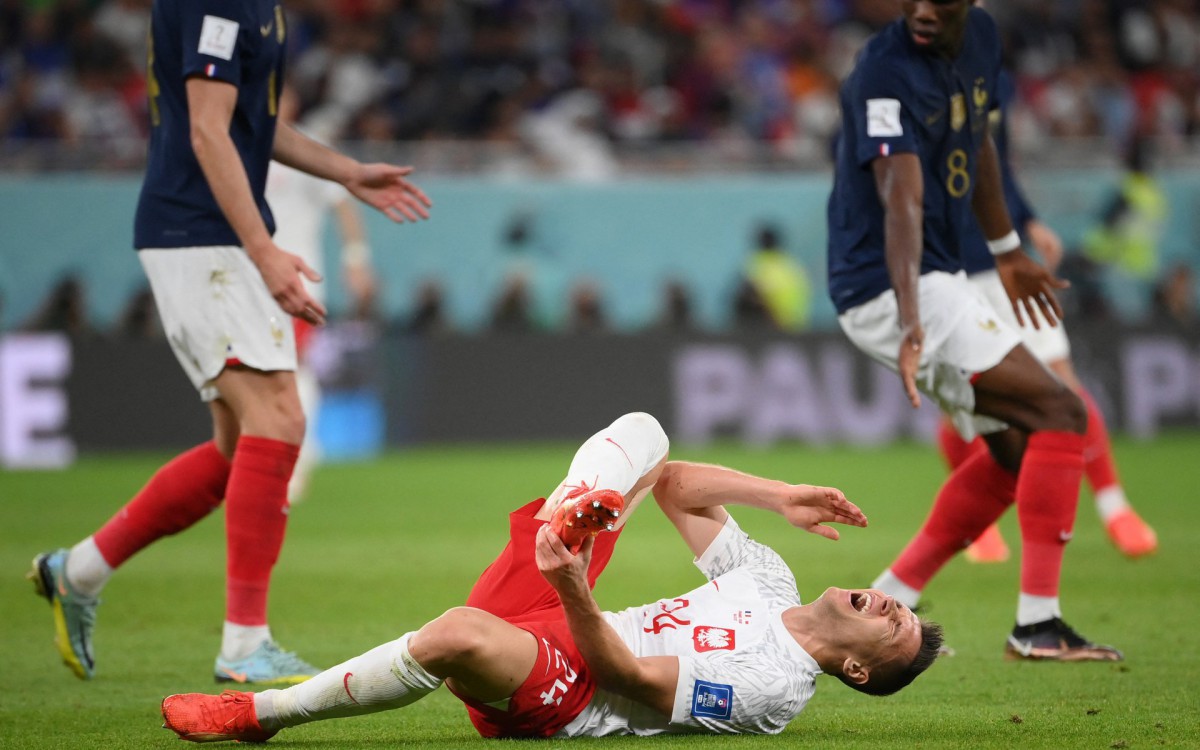 Fran&ccedil;a e Pol&ocirc;nia se enfrentaram pelas oitavas de final da Copa do Mundo