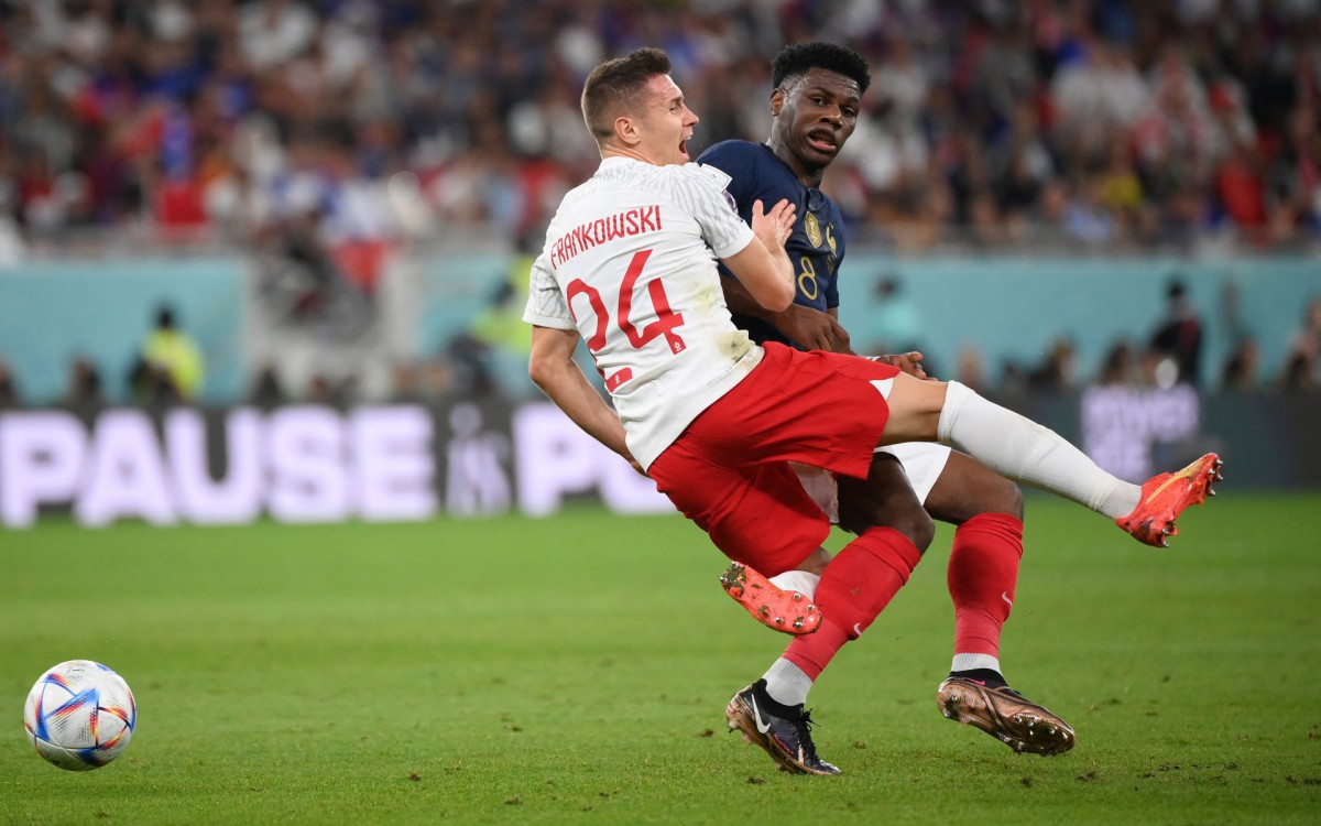 Fran&ccedil;a e Pol&ocirc;nia se enfrentaram pelas oitavas de final da Copa do Mundo