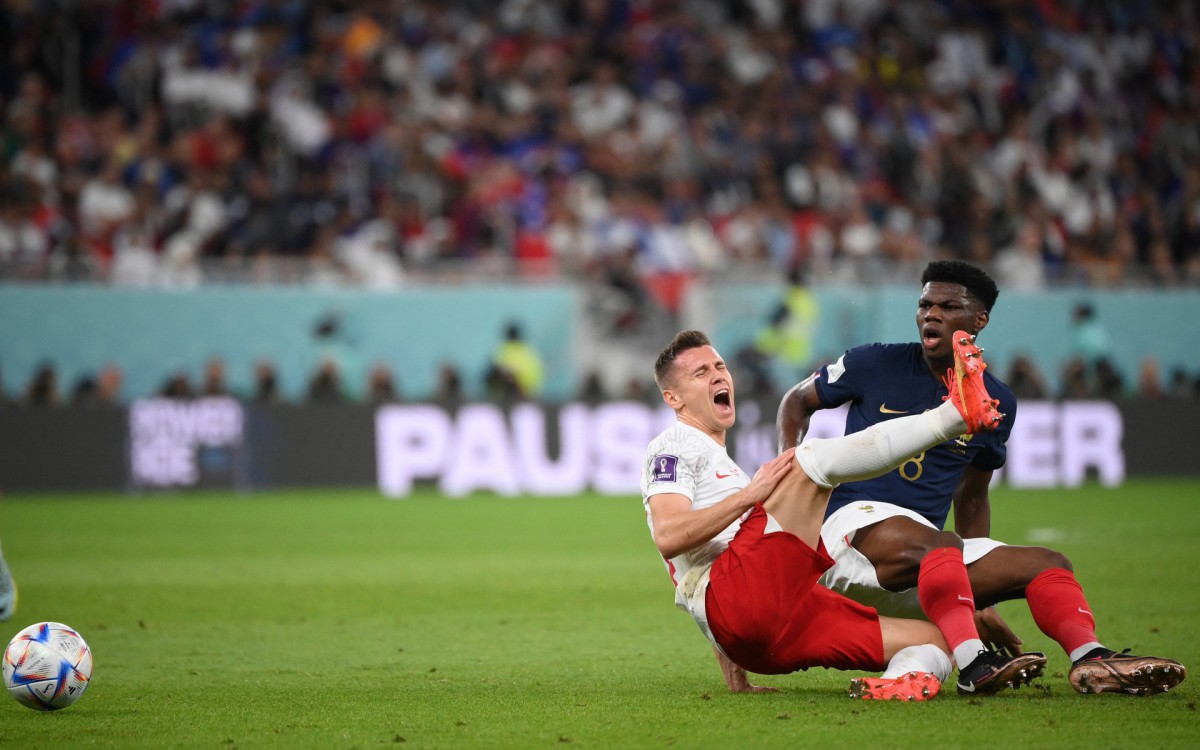 Fran&ccedil;a e Pol&ocirc;nia se enfrentaram pelas oitavas de final da Copa do Mundo