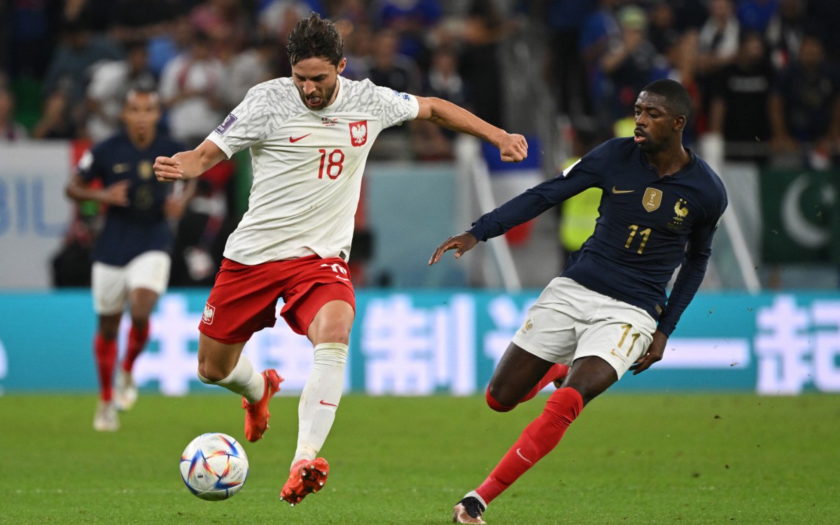 Fran&ccedil;a e Pol&ocirc;nia se enfrentaram pelas oitavas de final da Copa do Mundo