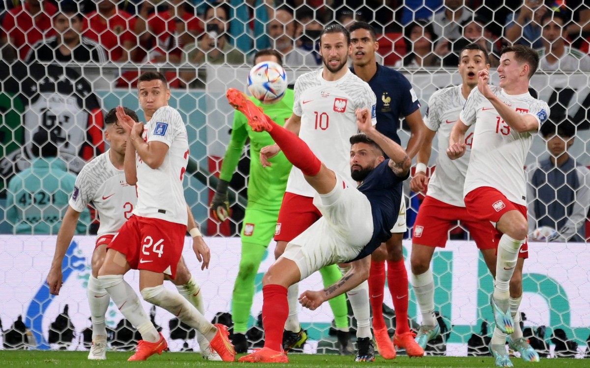 Fran&ccedil;a e Pol&ocirc;nia se enfrentaram pelas oitavas de final da Copa do Mundo