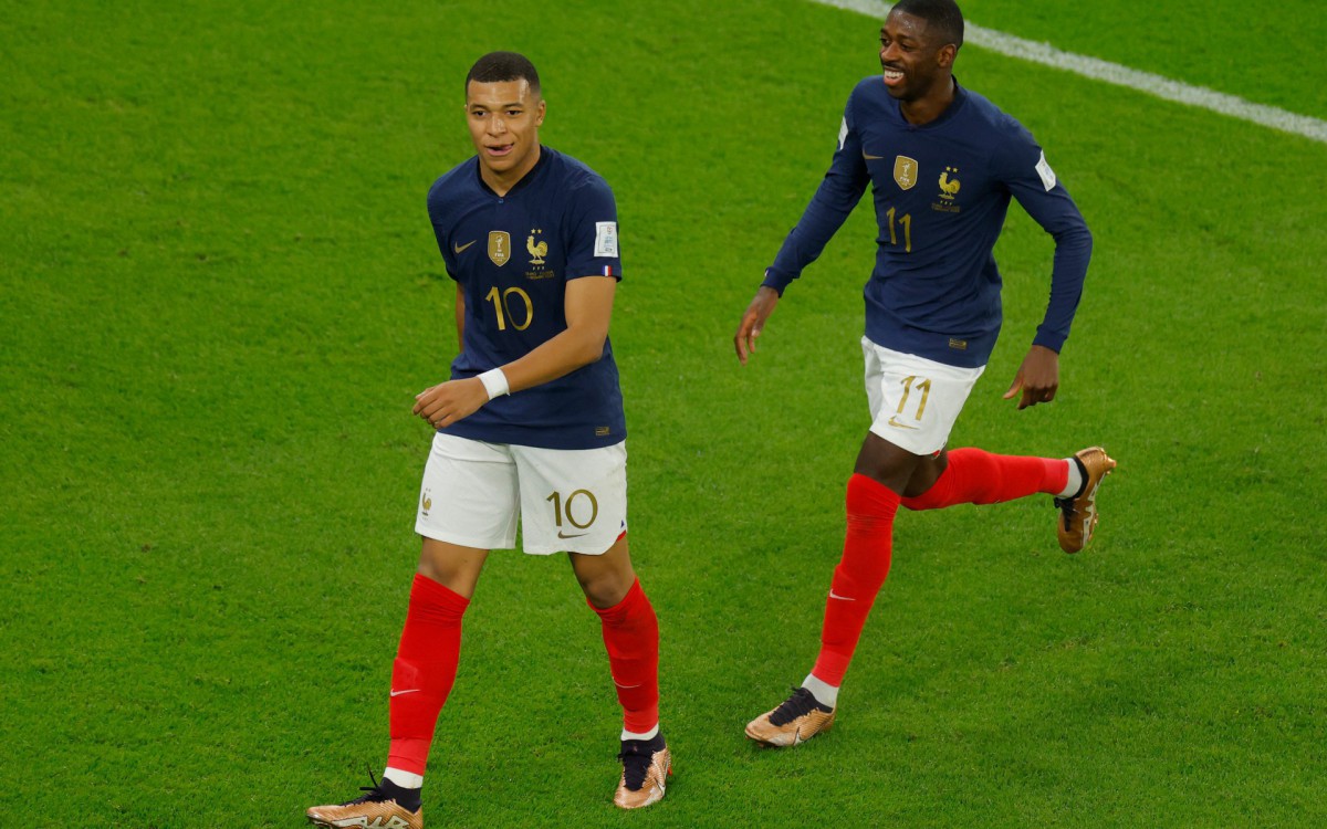 França e Polônia se enfrentaram pelas oitavas de final da Copa do Mundo - AFP