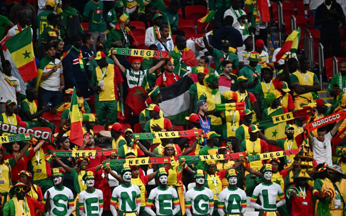 Festa da torcida de Senegal